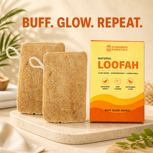 Sun Dried Loofah - Twin Pack