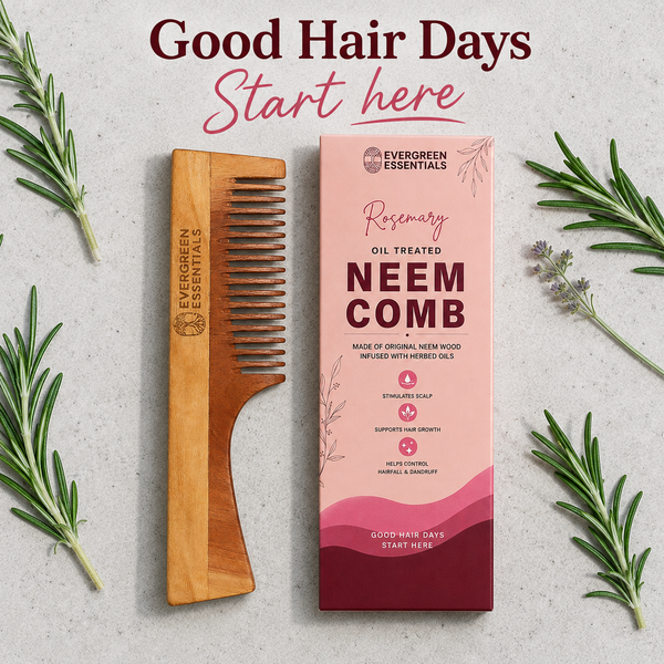 Handle - Neem Comb (Rosemary Oil treated)