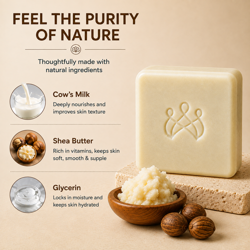 Creamy Shea Butter Milky Soap – 100 gm