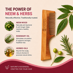 Handle - Neem Comb (Rosemary Oil treated)