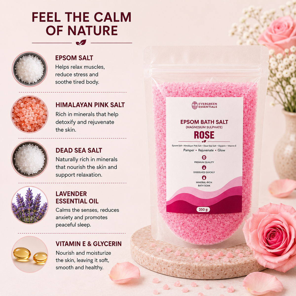 Rose Bath Salt