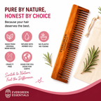 Dual Bristle – Lilly Neem Comb (Rosemary Oil treated)