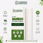 Reusable Bamboo Kitchen Towel – 20 Sheets